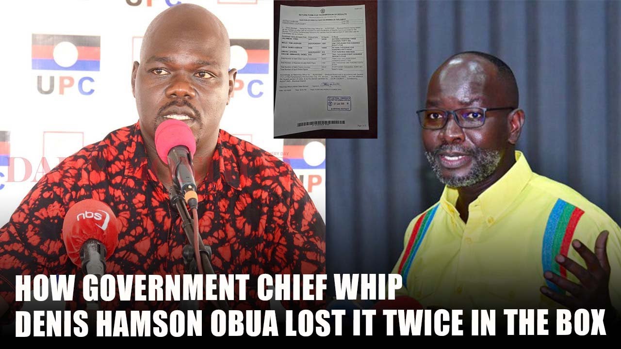 HOW GOVERNMENT CHIEF WHIP DENIS HAMSON OBUA LOST IT TWICE IN THE BOX. #viral #news
