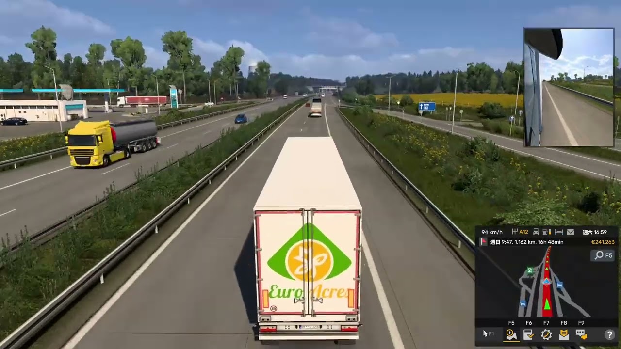 Euro Truck 歐卡之事故放一邊.車速才重要.特拉沃明德-威尼斯 1601KM.NO.1