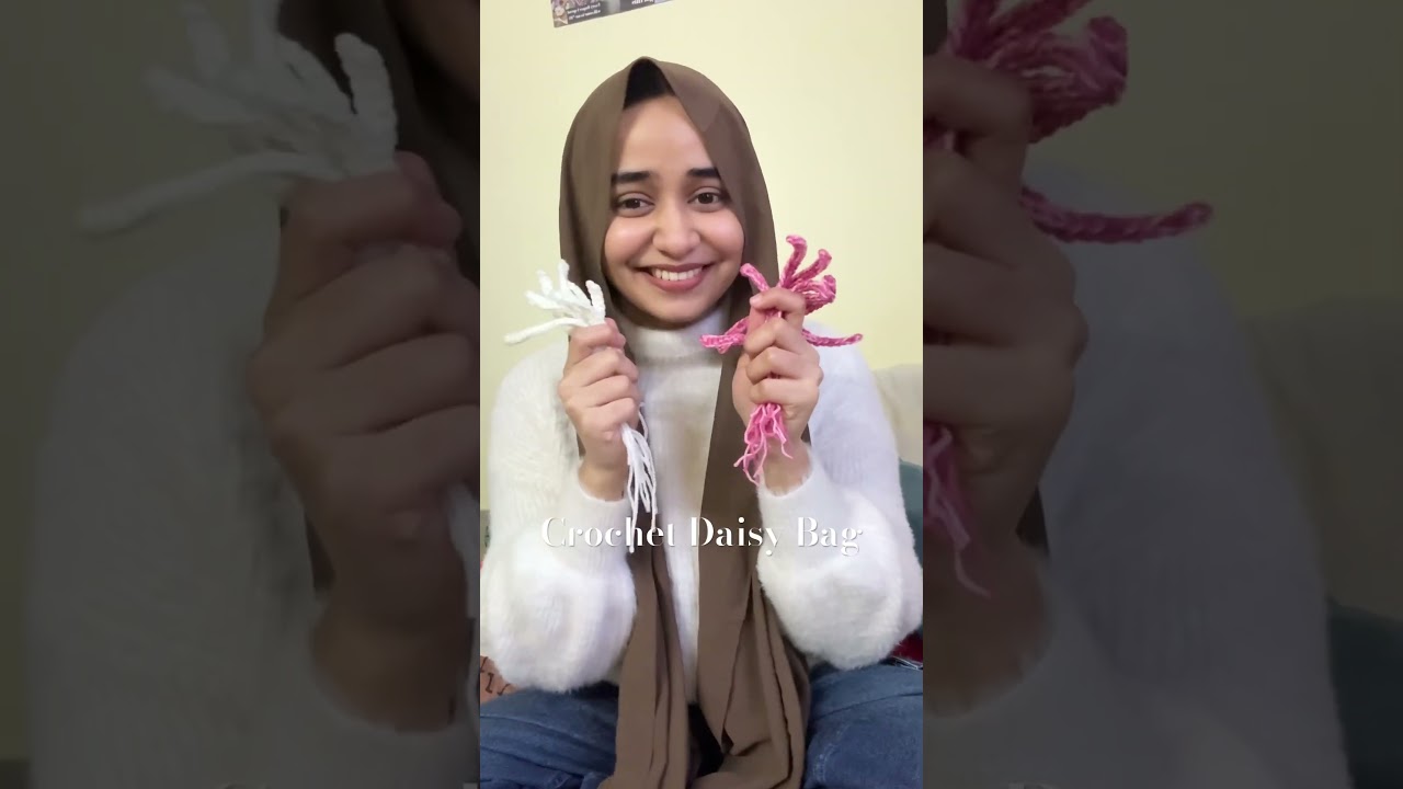 Easy Crochet bag for kids #easycrochetpatterns #crochetvideos #music #yarn #apt #daisy #trendingnow