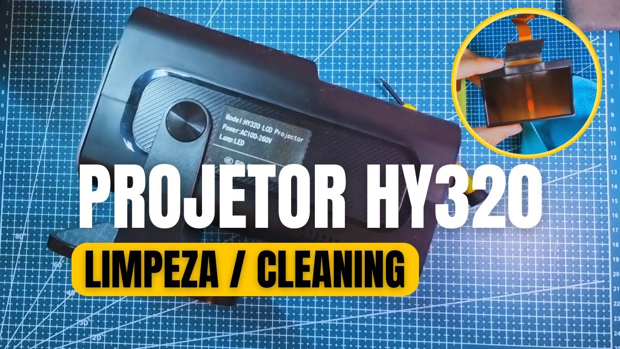 Como Desmontar e Limpar Projetor Magcubic HY320 com Tela Suja (RESOLVIDO)