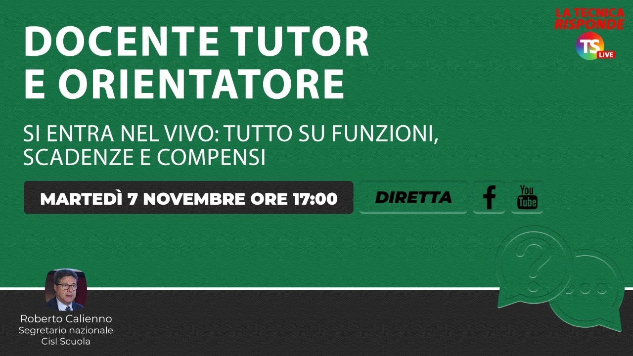 Docente tutor e orientatore, si entra nel vivo: tutto su funzioni, scadenze e compensi