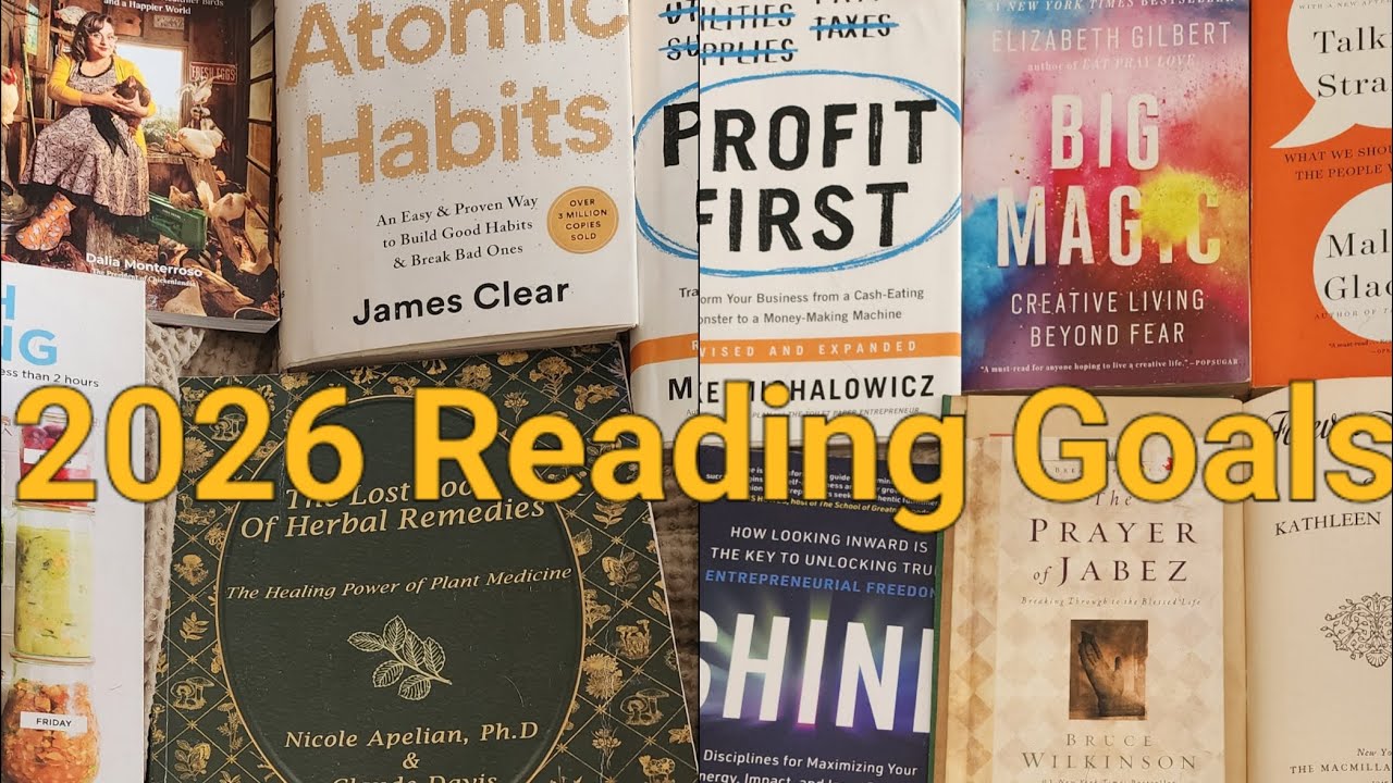 What I’m Reading in 2026 📚 Business, Mindset, Homesteading & Intentional Living