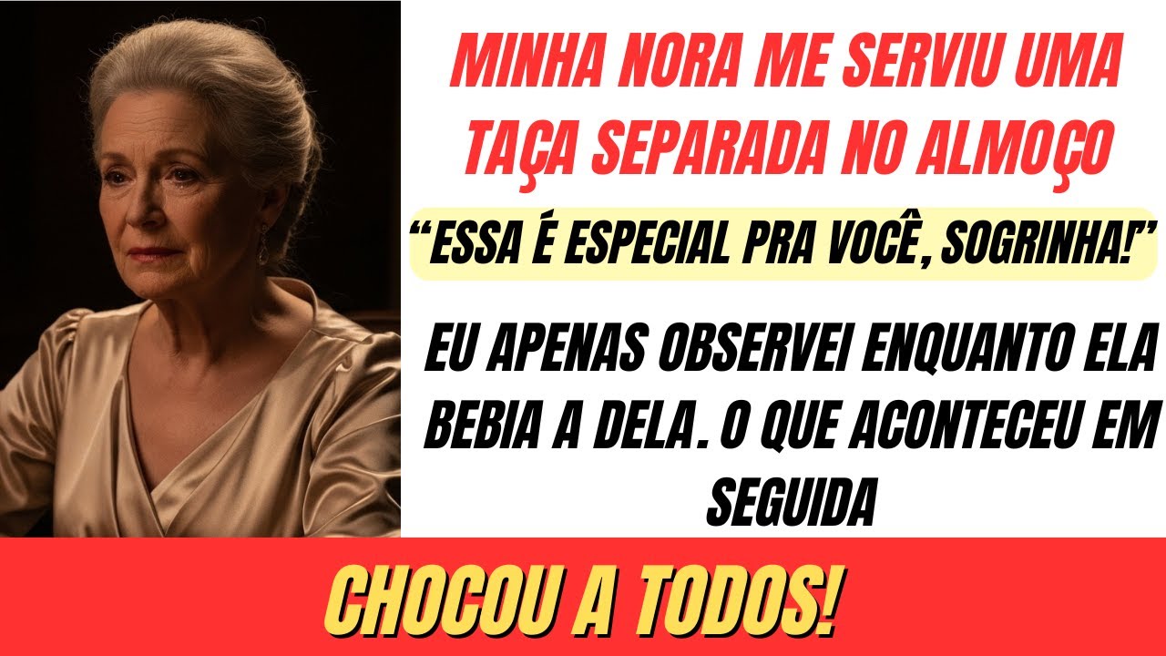 Minha Nora Me Serviu Uma Taça Separada No Almoço… Então Eu Apenas Observei o Que Aconteceu Com Ela..