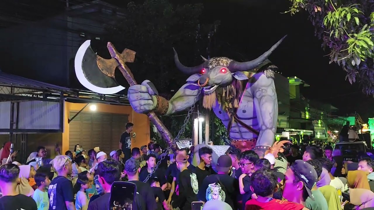 Rame sekali Ogoh-ogoh 2025 simbang kulon carnaval night 