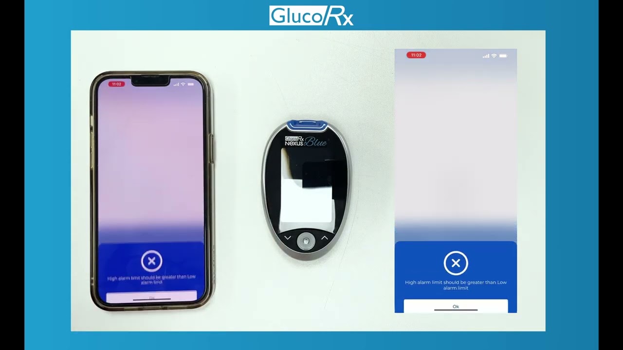 How to pair the GlucoRx Nexus Blue with the GlucoRx Voyager App