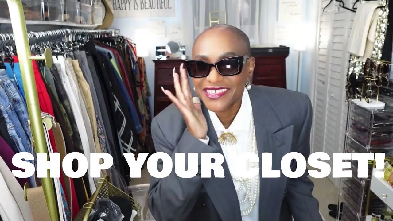 Playing In My Closet! 1 Gray Pinstripe Suit Styled 3 Ways #dresstoimpress #getdressedwithme 