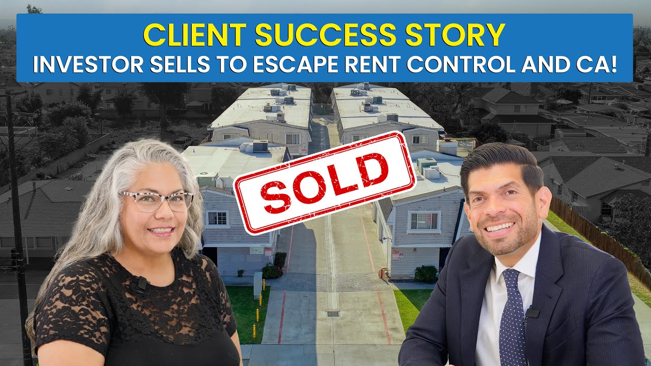 Multi-Family Investor Sells To Escape Rent Control & CA!