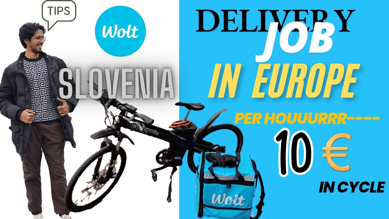 FOOD DELIVERY IN Europe SLOVENIA 🇪🇺💶✅യൂറോപ്പിലെ ഡെലിവറി ജോലിയിലൂടെ നമുക്ക് എത്രമാത്രം സമ്പാദിക്കാം!✨