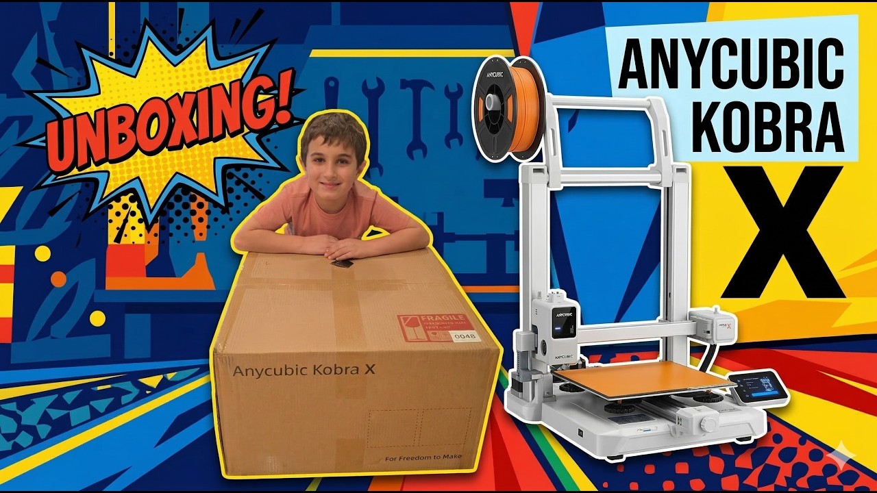 Распаковка Anycubic Kobra X: Это новый король?