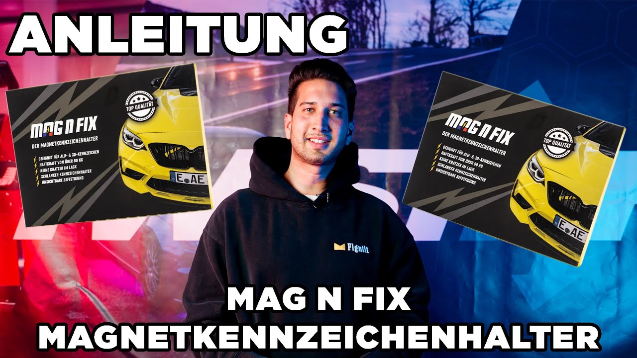 Anleitung: MagNfix Magnet Kennzeichenhalter