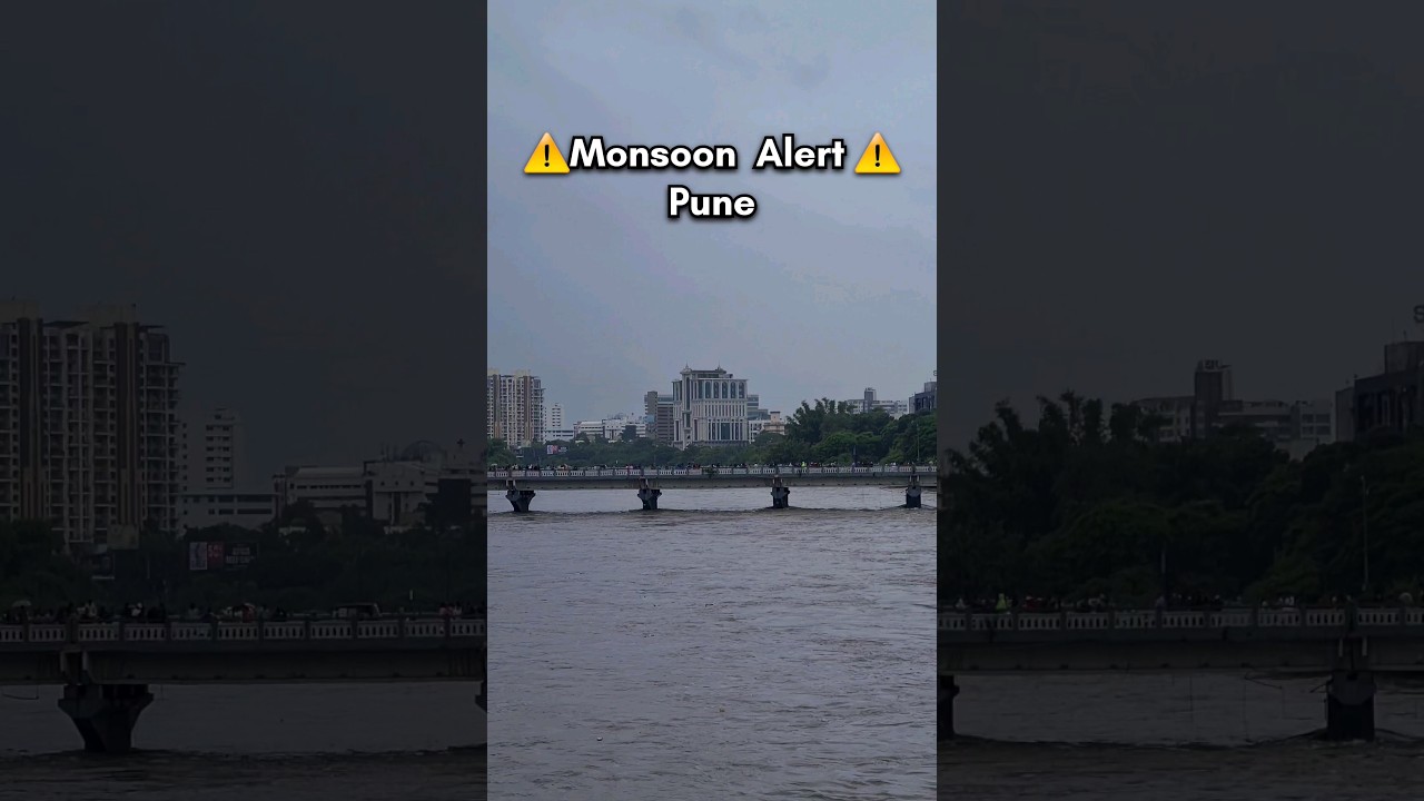 Pune monsoon Alert 25 july | Mutha river overflows | Bhide bridge flooded #pune #monsoon #alert