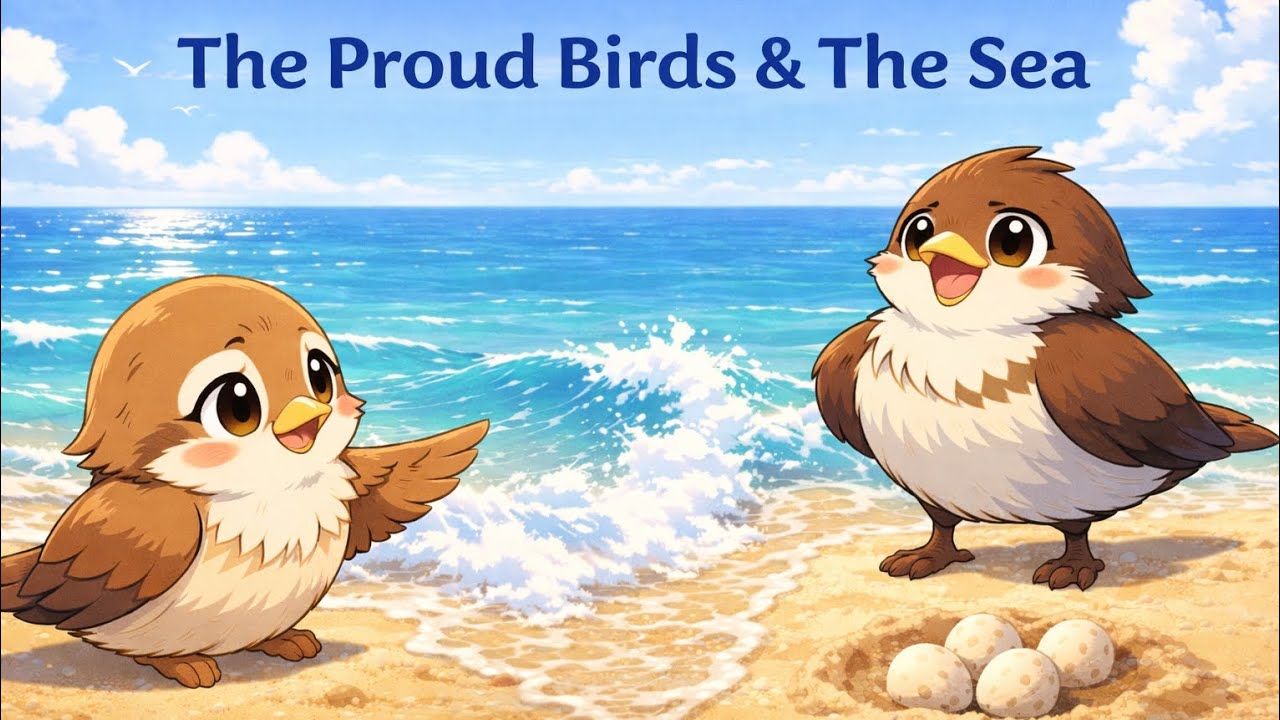 🕊🌊 The Proud Birds & The Sea | Panchtantra Stories | Bedtime Stories for Kids | Moral Lok
