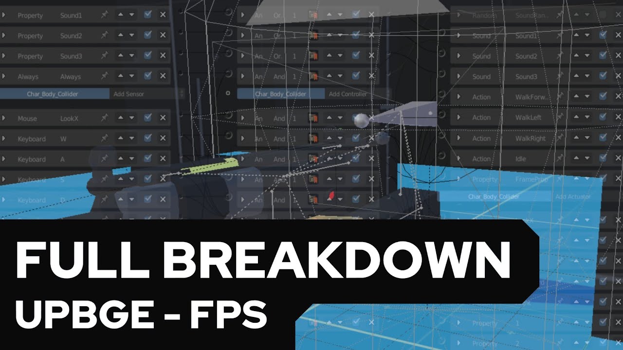 UPBGE - FPS Full Breakdown [German/Deutsch]