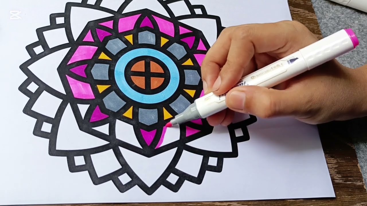 Relaxing Mandala Coloring | Calming Art for Stress Relief & Mindfulness 🎨🧘&zwj;♀️