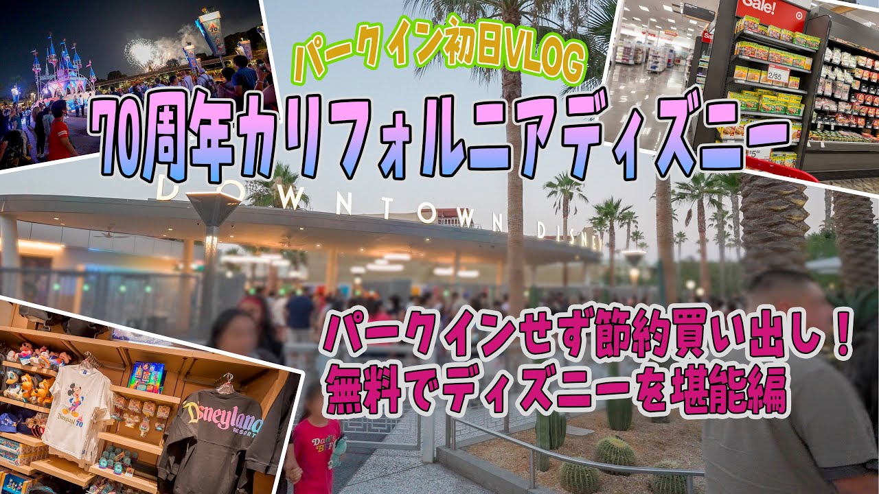 夢の国に到着！パークインなし初日vlog | ダウンタウンディズニー＆大型スーパーで食料調達