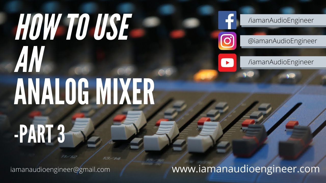 How to use an ANALOG MIXER | Soundcraft Signature series | Malayalam | Part 3