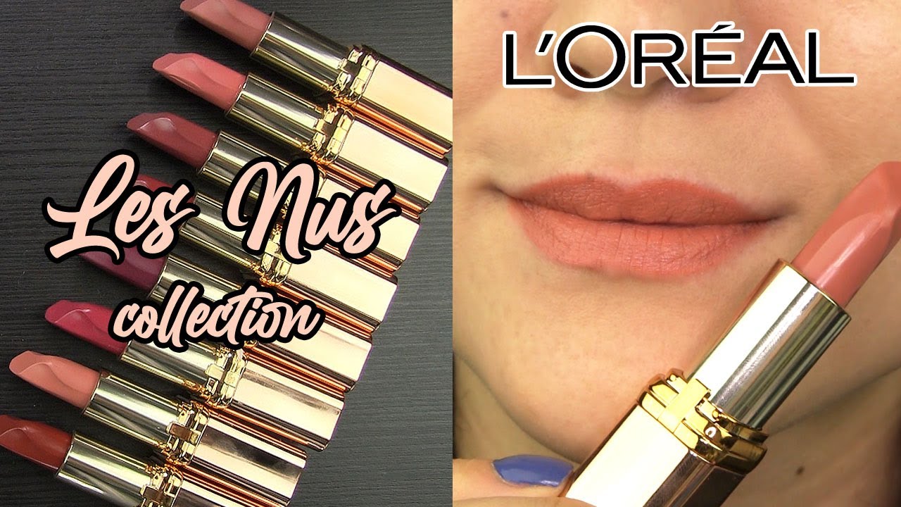 Коллекция помад L'Oreal LES NUS Nude // Свотчи и обзоры помад
