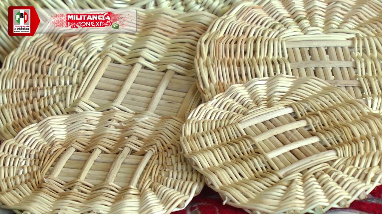 Trabajan canastas de mimbre en Coatepec Harinas