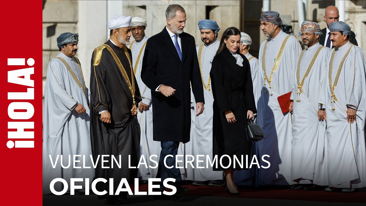 Felipe VI y la reina Letizia recuperan las ceremonias y con el Sult&aacute;n de Om&aacute;n como protagonista