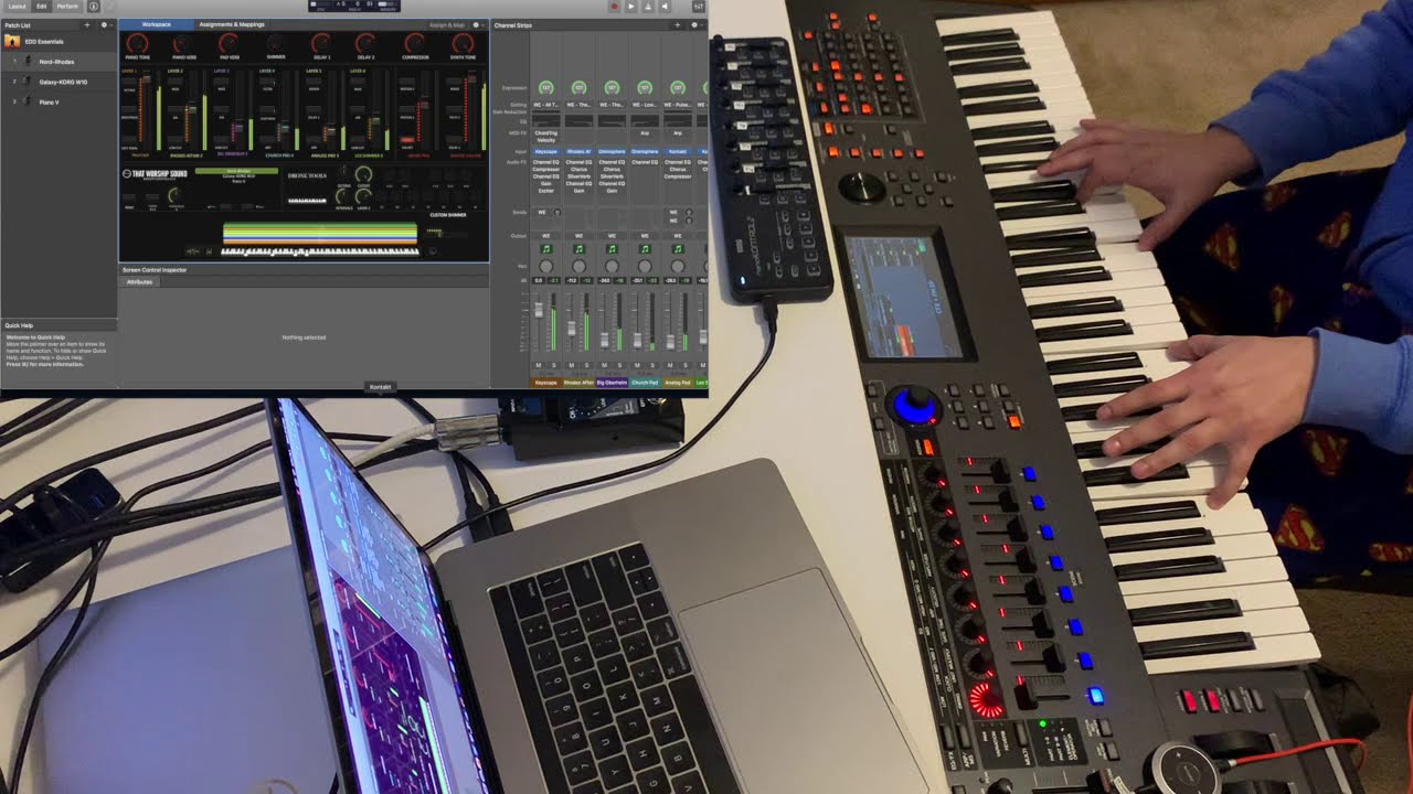 Setup "hibrido" Mainstage/Yamaha Montage: Mezclando sonidos de Mainstage con los de Montage/MODX
