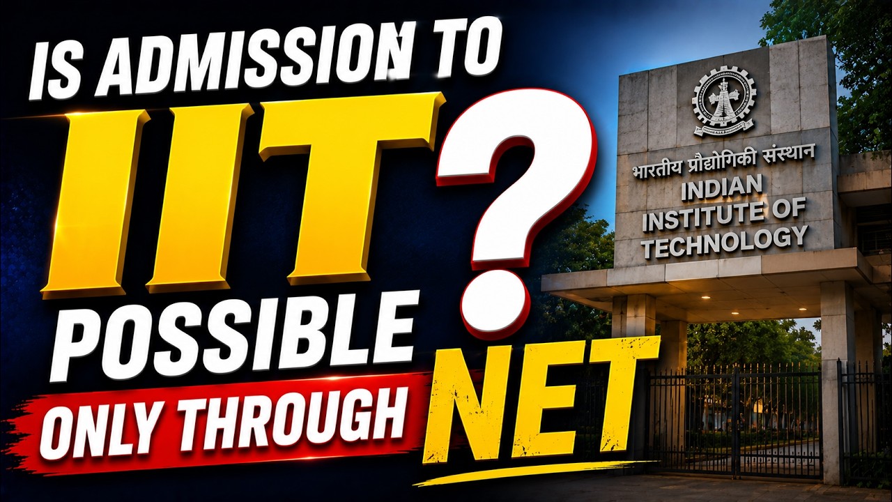 Is admission to IIT possible only through NET ?  Mathstats @8810409392