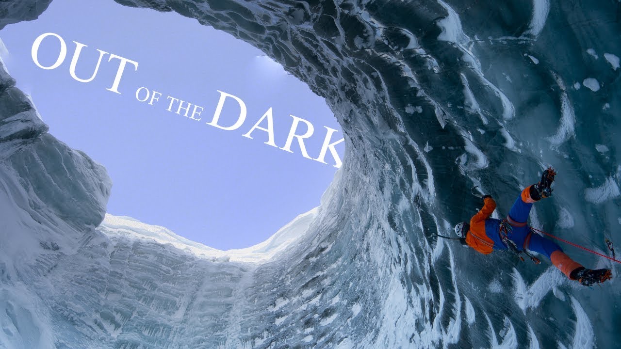 Ice Climbing in the dephts of a glacier - Dani Arnold