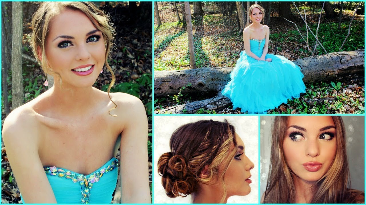 Get Ready With Me for Prom 2014! Soft & Girly Silver and Pink Makeup - Jackie Wyers