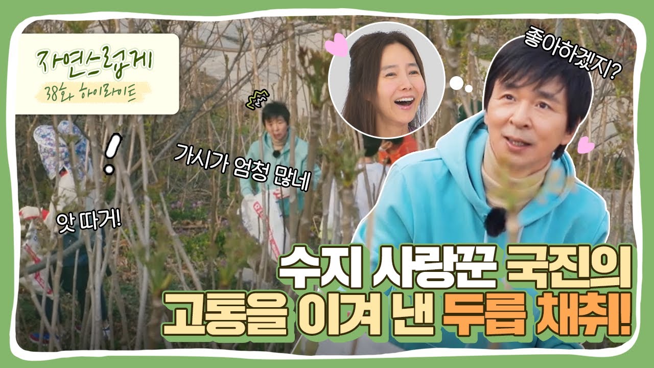 [자연스럽게] 38화 하이라이트: 수지 사랑꾼 국진의 고통을 이겨 낸 두릅 채취!