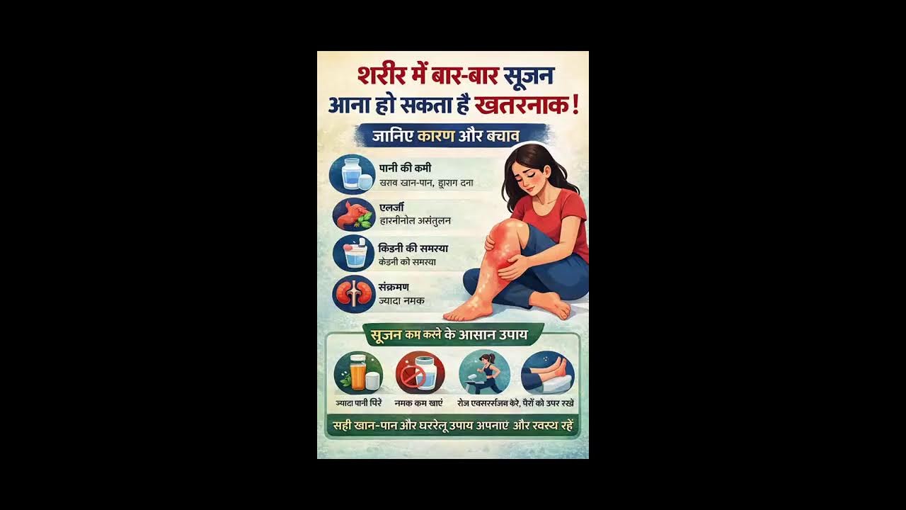 शरीर में बार-बार सूजन आना हो सकता है खतरनाक !