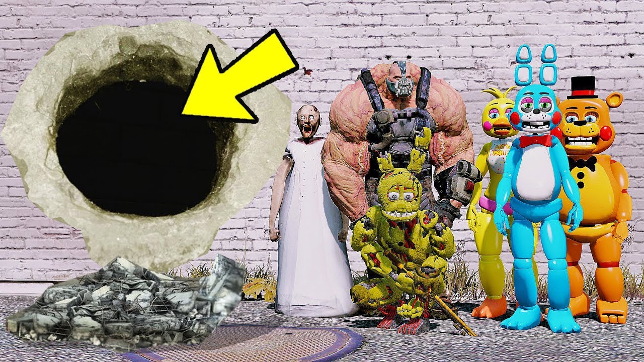 GRANNY E OS ANIMATRONICS PODEM FUGIR DA PRISÃO? | GTA V Five Nights at Freddy's
