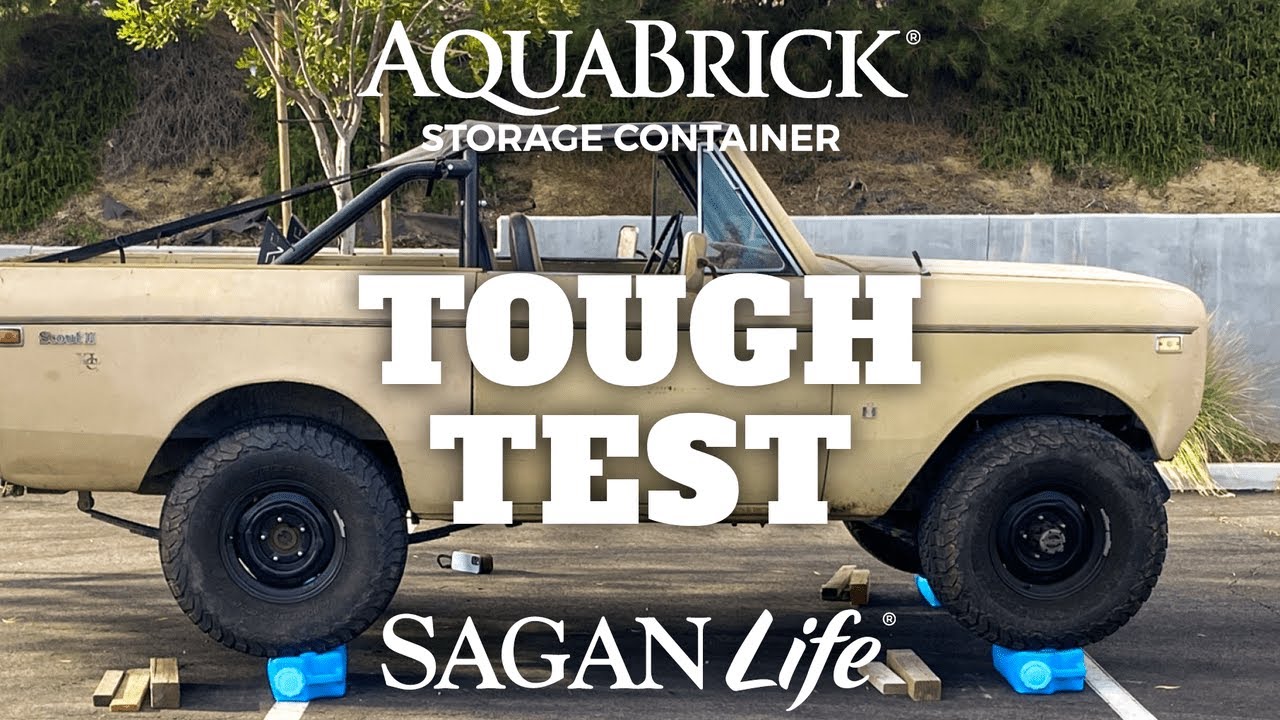 Sagan Life® AquaBrick® Containers are 100% Leakproof and Crush Proof! Guaranteed!