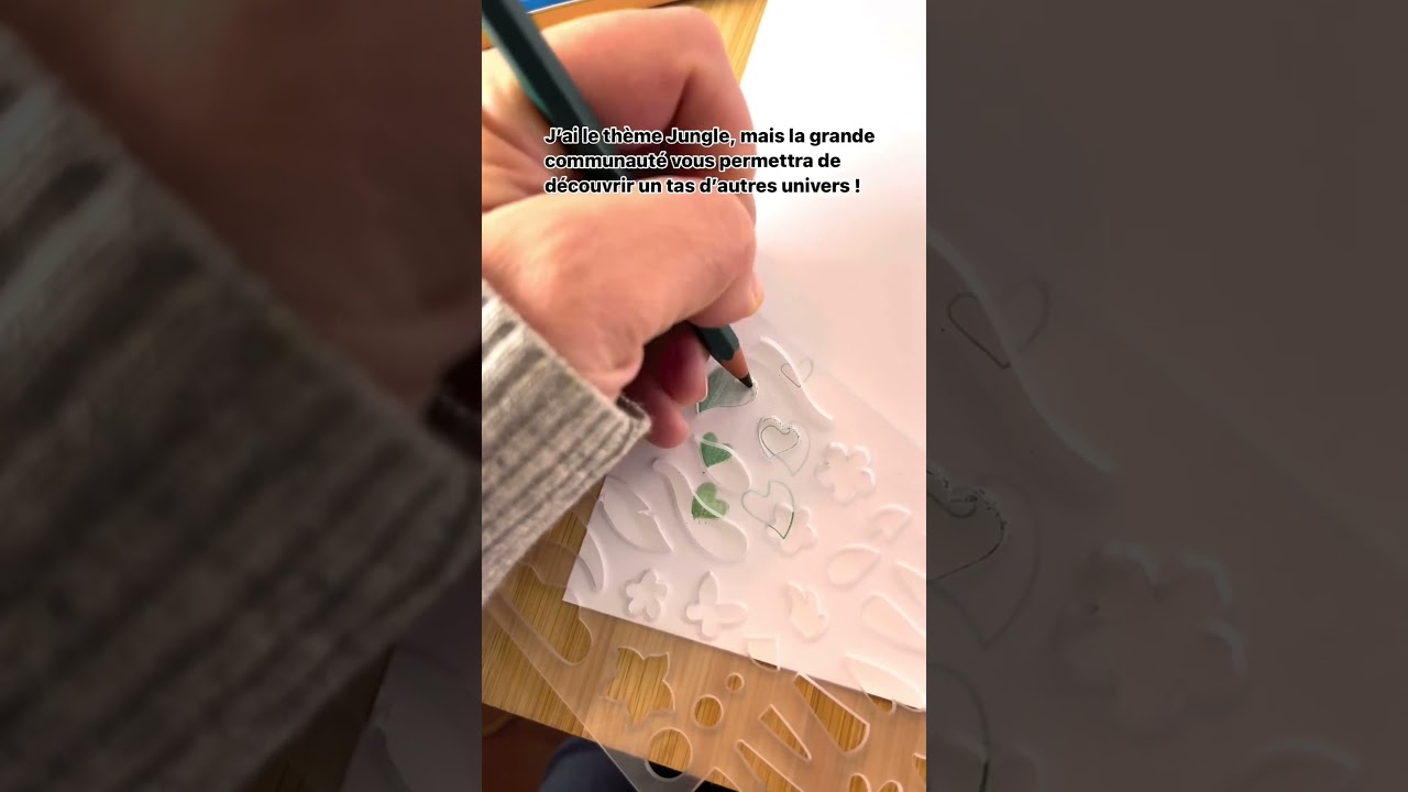 Dessiner avec les pochoirs Griffographe  - Dessin facile #dessin #pochoir #drawingtutorial