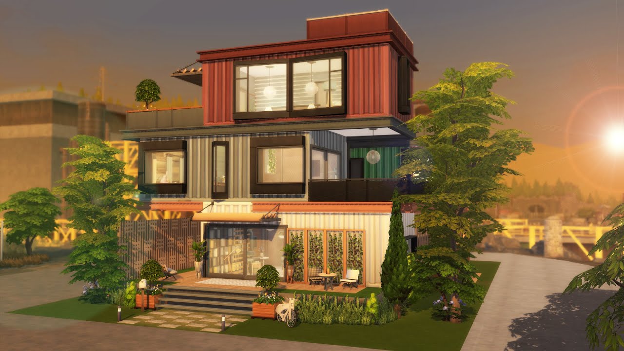 CASA CONTÊINER SUSTENTÁVEL│The Sims 4 Construção