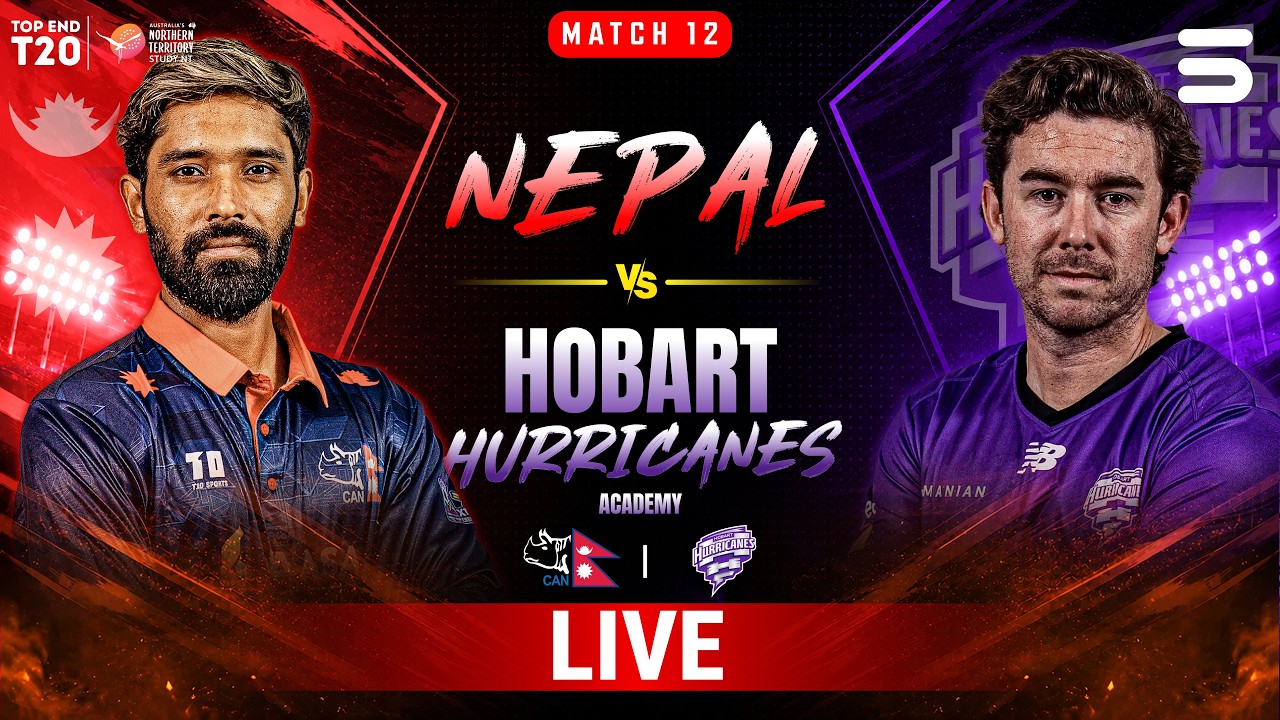LIVE | Nepal vs Hurricanes | Match 12 | Top End T20 2026 | ZP1J
