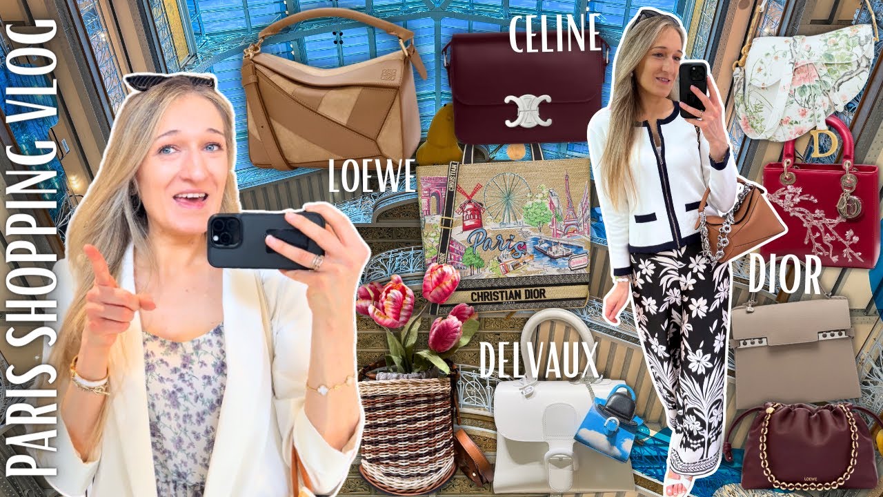 PARIS SHOPPING VLOG ft. Dior, Delvaux, Celine, Loewe, Galeries Lafayette, Samaritaine | Lesley Adina