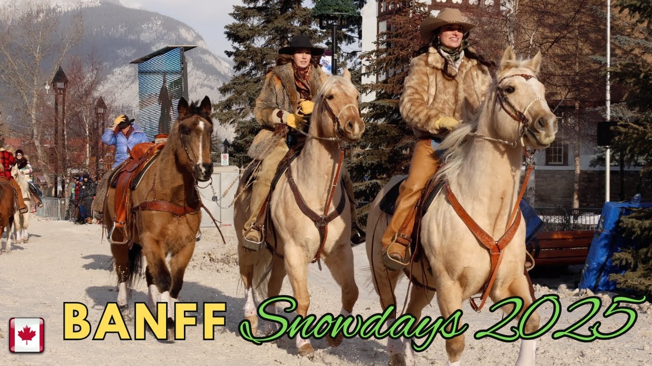 Banff Snowdays and Skijoring 2025: Elegance, Fashion, Thrills #banff #banffnationalpark #canada