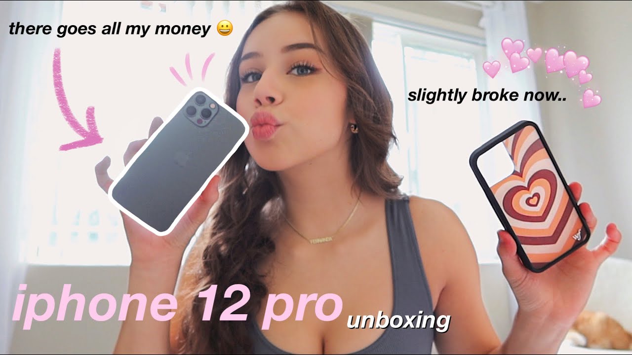 impulsively buying the iphone 12 pro || unboxing, setup, & what's on my iphone 2020!!