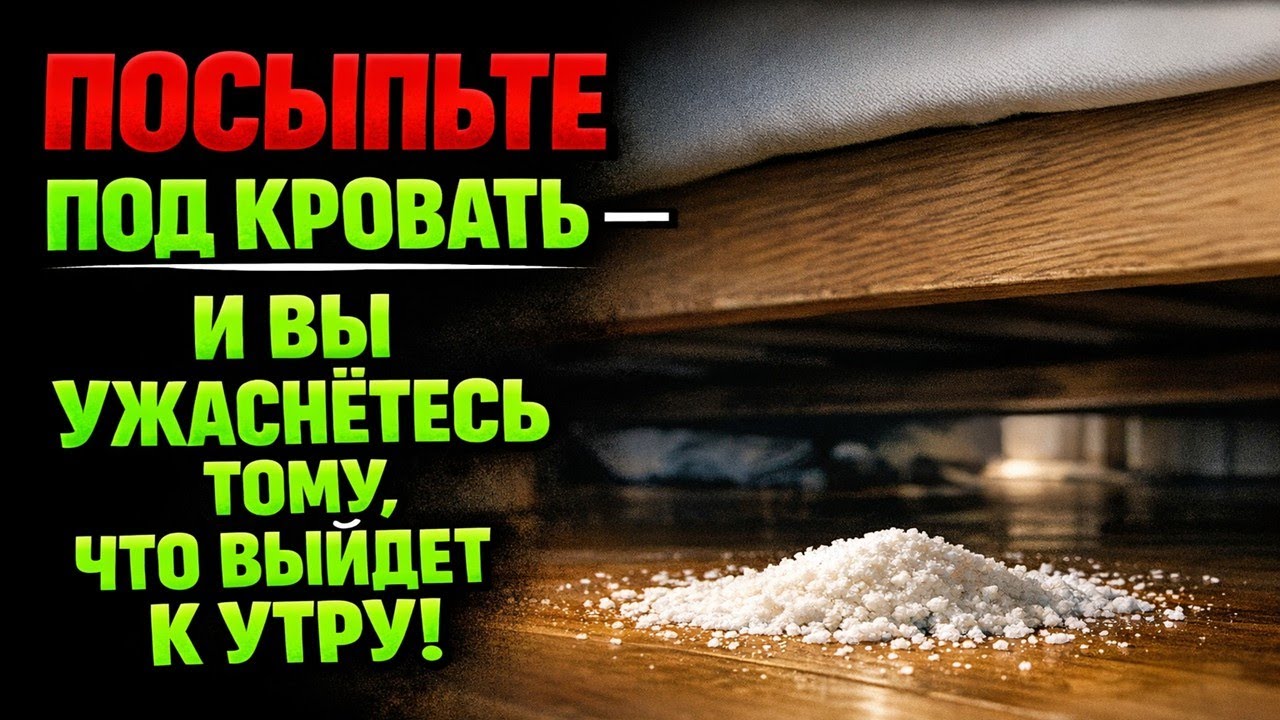 Древний ритуал с солью под кроватью, который раскрывает ночных гостей и их настоящие намерения