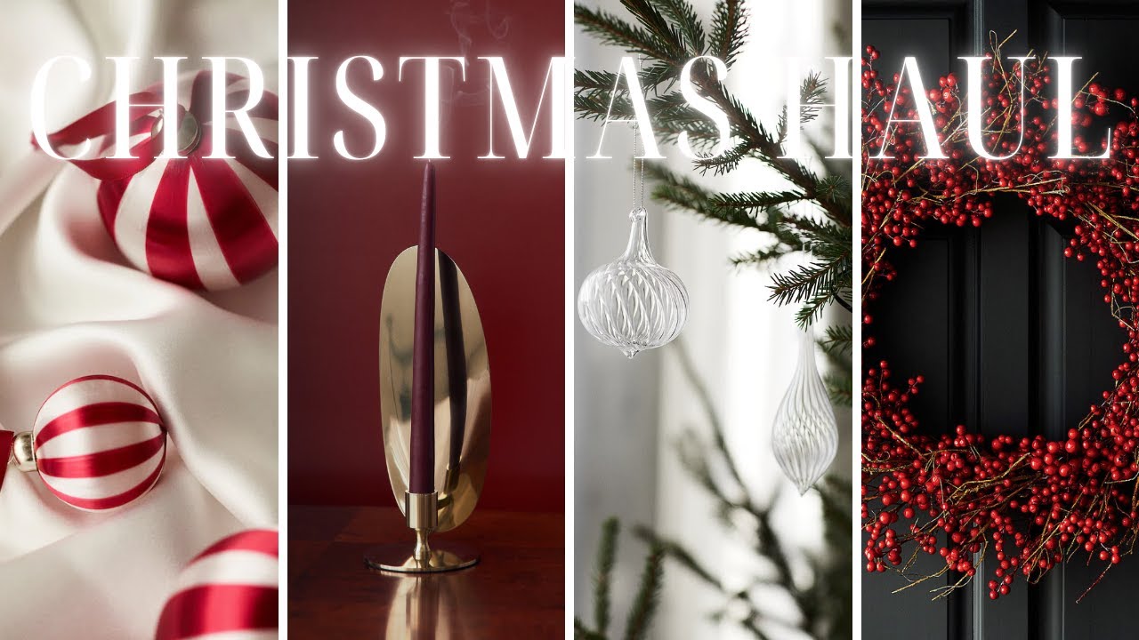 The ULTIMATE Christmas Decor Haul 2024 | H&M home, Hobby Lobby, At home & more