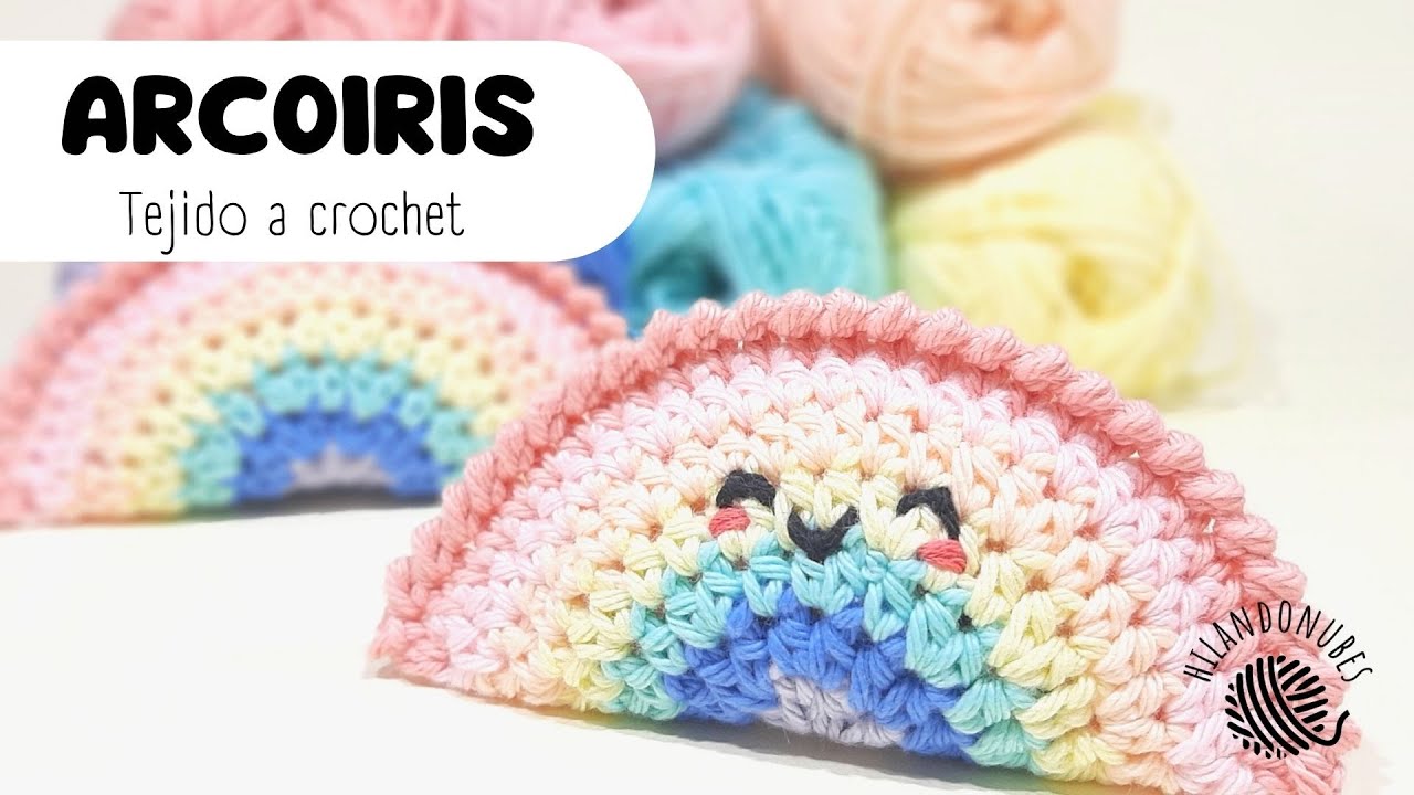 Como tejer un arcoíris crochet amigurumi 🌈​🌈🌈