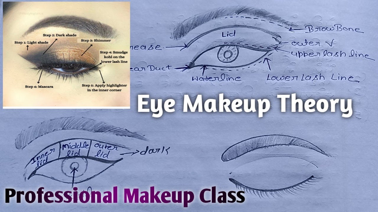 Eye Makeup Theory||Professional Makup Class||Eye Makeup Parts