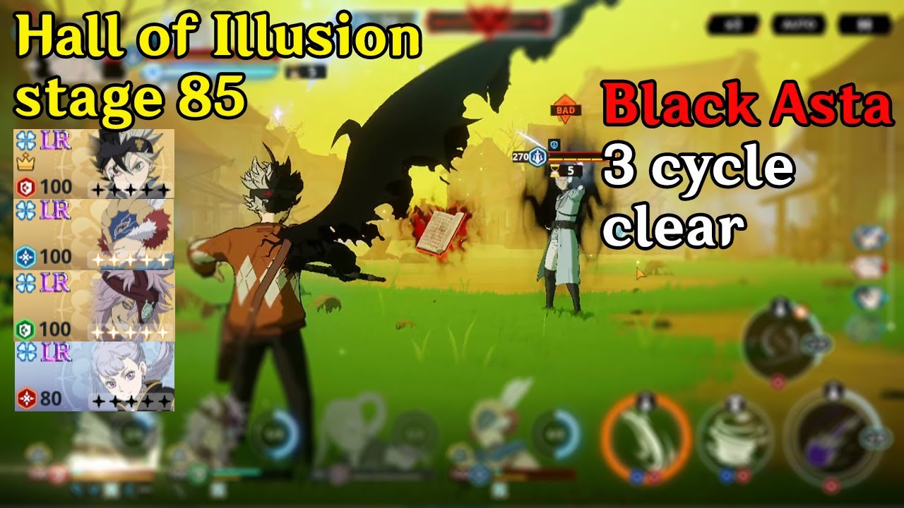 Hall of Illusion 85 - Black Asta (/w sp) , William , Rades , Noelle SR 3 cycles clear style | BCM
