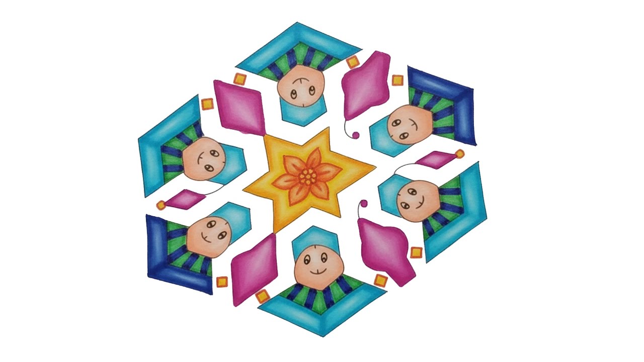 Christmas Kolam Day 46 (16x8) #kolamtutorial   #karthigaideepam   #margazhirangolikolam   #newyear