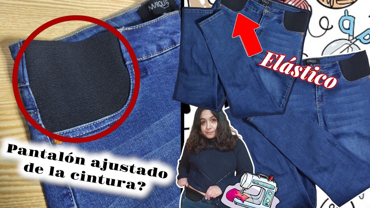 Cómo agrandar un pantalón con elástico🪡🪡✂️pasó a pasó