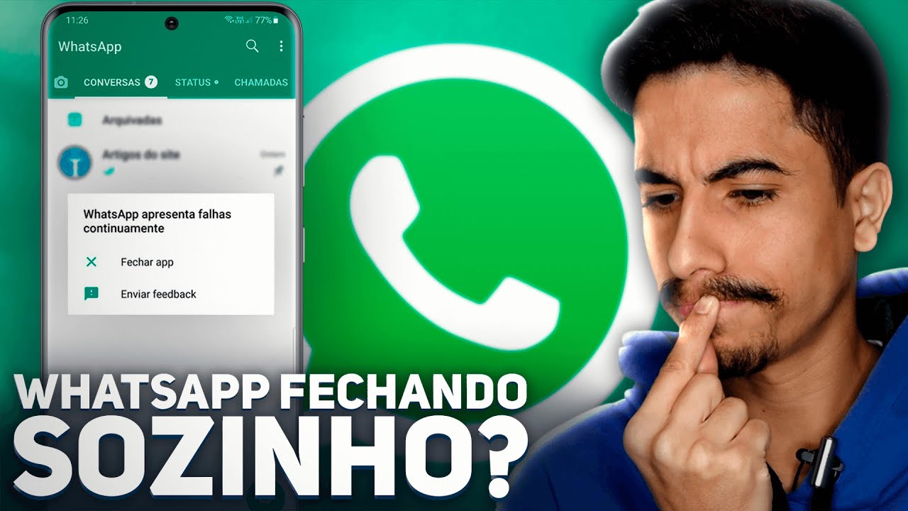 WHATSAPP FECHANDO SOZINHO no CELULAR? APRENDA RESOLVER!