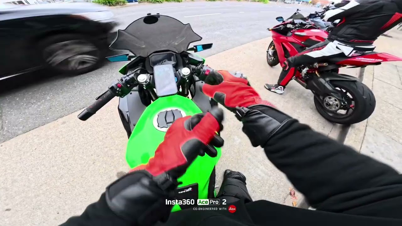 My first bike meet! Ninja 500 KRT