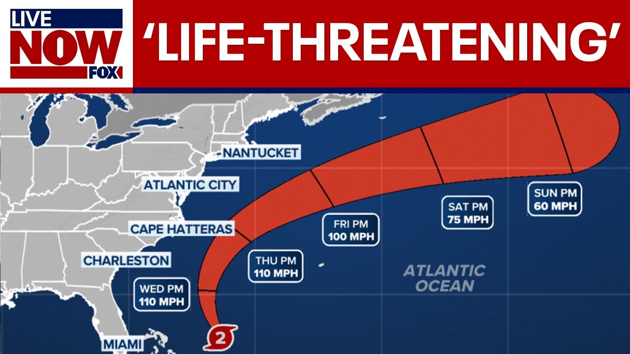 Hurricane Erin: East Coast beaches at risk for 'life-threatening' rip currents | LiveNOW from FOX