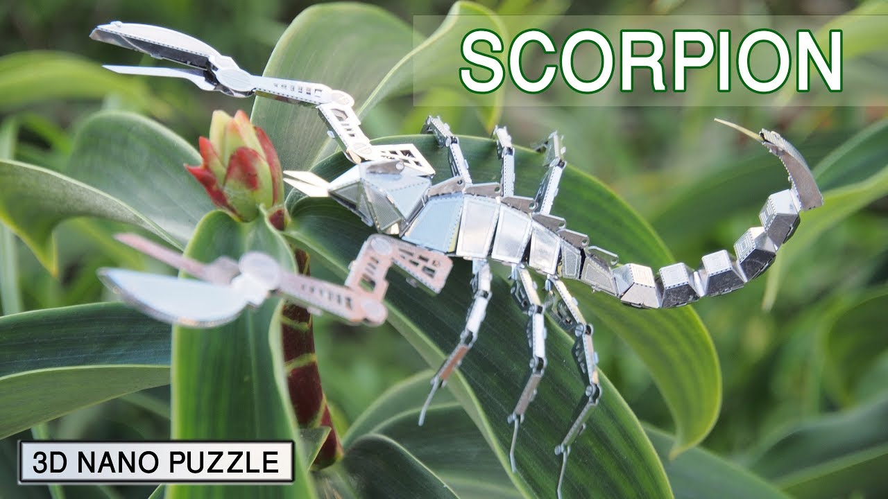 3D Metal Model SCORPION - Nano Puzzle