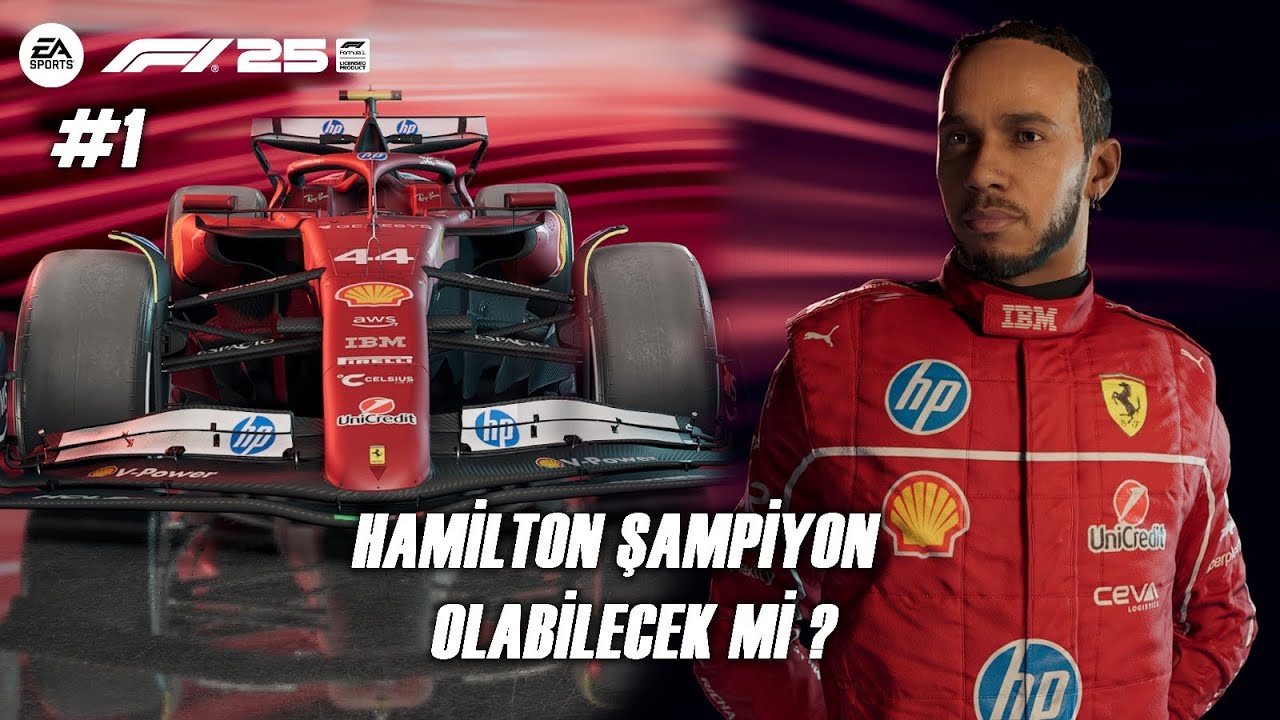 LEWIS HAMILTON FERRARI İLE 8. ŞAMPİYONLUĞU KAZANABİLİR Mİ ? - F1 25 Hamilton Sürücü Kariyeri 1.Bölüm