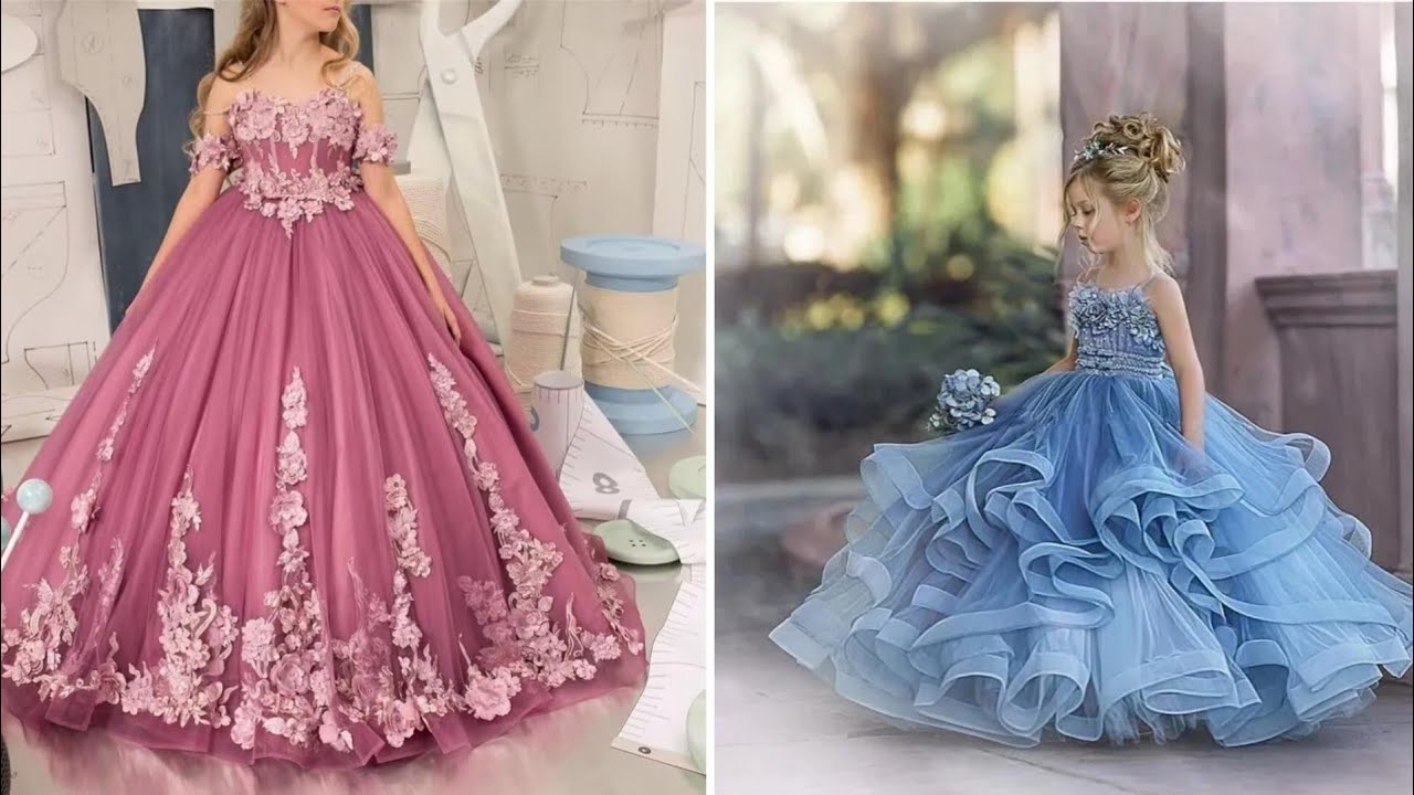 Latest baby girl gown dresses design design ideas 2025✨💫beautiful baby gown design #viral#gowndesign